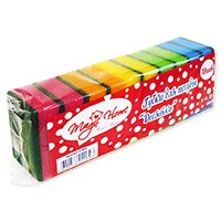 Губка д/посуды 8*5*2,5см 10шт ДЕСЯТКА MAGIC HOME
